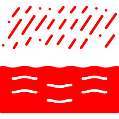 Water Flooding icon single vector illustration