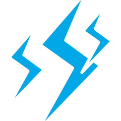 Lightning icon single vector illustration