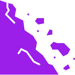 Rocks Falling icon single vector illustration