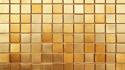 Fototapeta premium Background with the effect of shiny metallic gold. Golden background. Golden texture background of gold cubes.