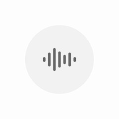voice sound waves icon sign vector