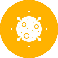 Fototapeta premium Epidemic icon single vector illustration