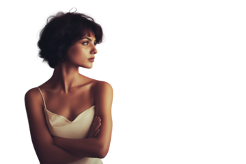 Confident Woman, Arms Crossed, Powerful Pose, Strong Female Leader, Businesswoman, Success,         