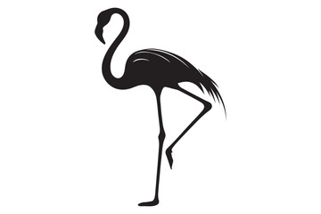 Fototapeta premium flamingo silhouette