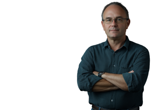 Confident Professional Man with Crossed Arms, Portrait Shot, Businessman, Executive, Serious,        - Powered by Adobe