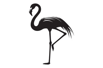 Fototapeta premium flamingo silhouette