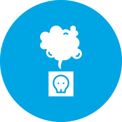Toxic Fumes Release icon single vector illustration