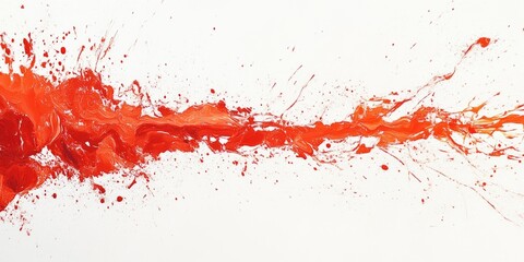 Red Liquid Pouring from Bottle
