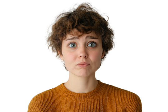 Skeptical Person Tilting Head, Doubtful Expression, Questioning Pose, Uncertainty, Suspicious,      