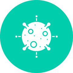 Fototapeta premium Epidemic icon single vector illustration