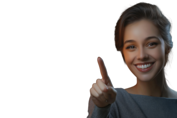 Hand pointing at glowing subscribe button. Digital marketing, online subscription, social media,    