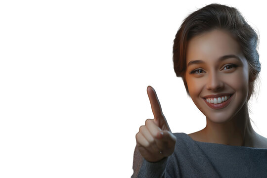Hand pointing at glowing subscribe button. Digital marketing, online subscription, social media,     - Powered by Adobe