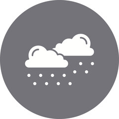 Heavy Snows icon single vector illustration