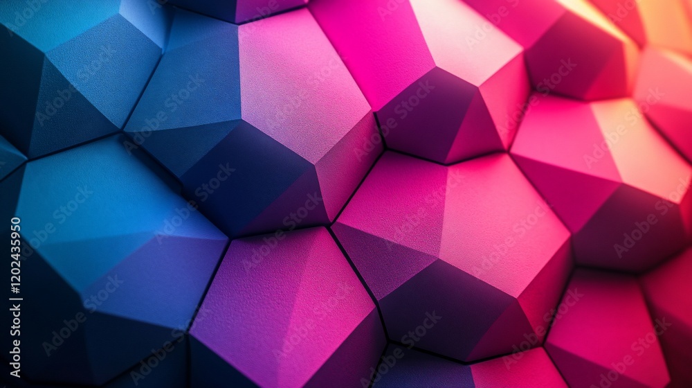 Poster abstract colorful geometric pattern.