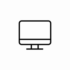monitor screen icon sign vector