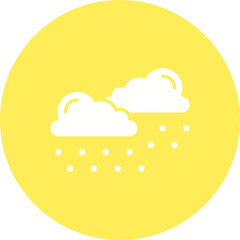 Heavy Snows icon single vector illustration