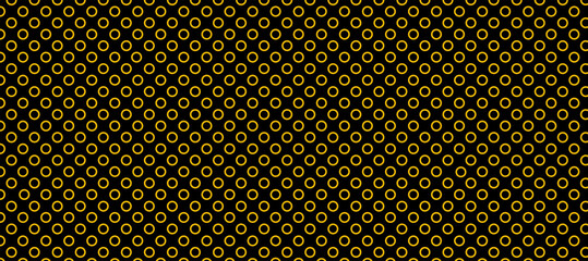Black and yellow polka dots pattern background