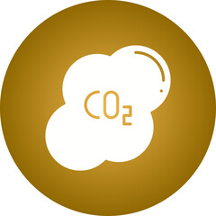 Carbon Dioxide Gas icon single vector illustration