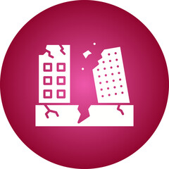 Earthquake II icon single vector illustration