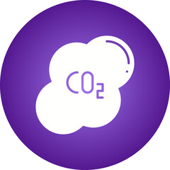 Carbon Dioxide Gas icon single vector illustration