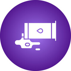 Chemical Leak icon single vector illustration