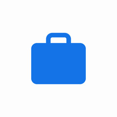 blue tool briefcase icon sign vector
