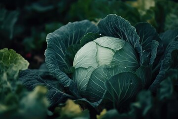 Cabbage Plant Close Up