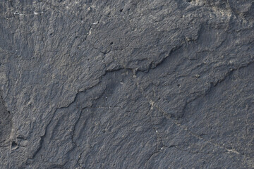 Close-up of a rough and textured rock surface. Raw stone surface showing organic shapes and lines. Earthy rock texture ideal for backgrounds or designs.