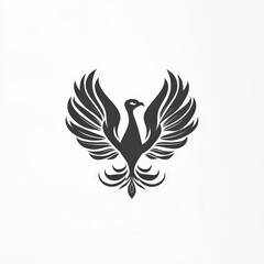 Fototapeta premium Rising Phoenix Silhouette