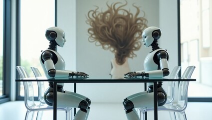 Humanoid Robots and Abstract Art