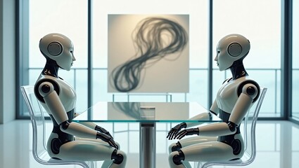 Humanoid Robots and Abstract Art