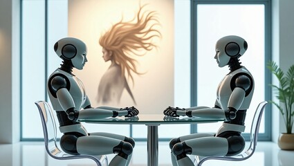 Humanoid Robots and Abstract Art