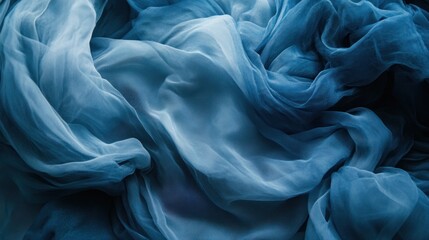 Obraz premium Abstract blue fabric texture with gradient color.