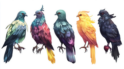 Naklejka premium In many cultures, birds like pigeons represent peace, love, and freedom. 