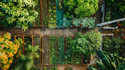 window with green shutters