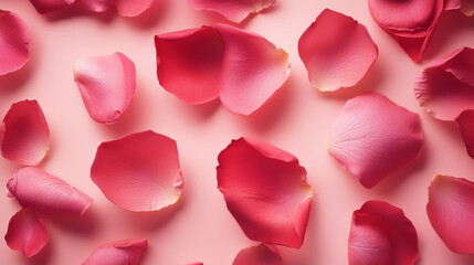 Fototapeta premium A background filled with scattered rose petals or images of roses. 
