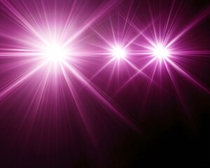 Abstract Purple Light Rays Background, Glowing Starburst Design