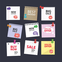 Naklejka premium Sale Tags collection Vector format illustration