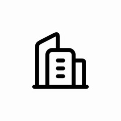 city buildings icon sign vector