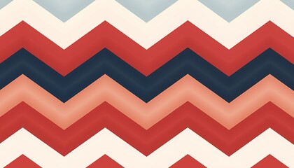 seamless geometric pattern, zig zag, triangle, red blue pink white