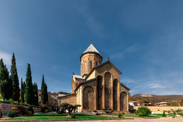 Mtskheta, Georgia - November 2023: Samtavro Monastery. A unique, spiritually rich place! Salted.