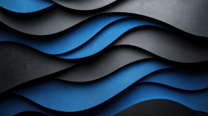 Overlapping Shapes on blue Background for Design, Banner Template, Minimalist Abstract Wallpaper with Copy Space, Simple Geometric Modern Wallpaper for Text Placement and Creative Use