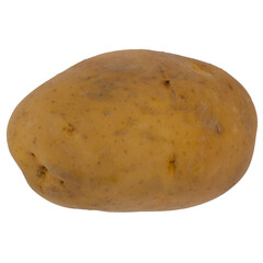 3d render potato with transparent background