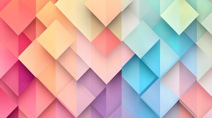Fototapeta premium Abstract Pastel Geometric Shapes Background Design