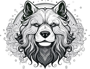 Australian Shepherd Dog Silhouette vector, and Peeking Australian Shepherd Clipart, Peeking Paws, Dog Breed, or Black Vector Circuit Design for T-Shirt Printing.