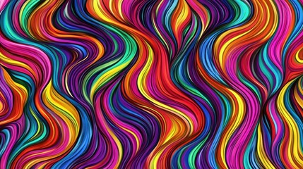 Obraz premium Abstract colorful wavy lines background.
