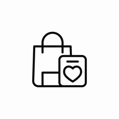 gifted shopping card icon sign vector