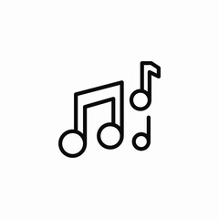 multiple music notes icon sign vector