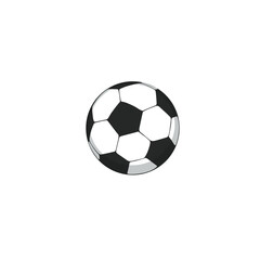 Obraz premium Soccer ball icon flat vector design