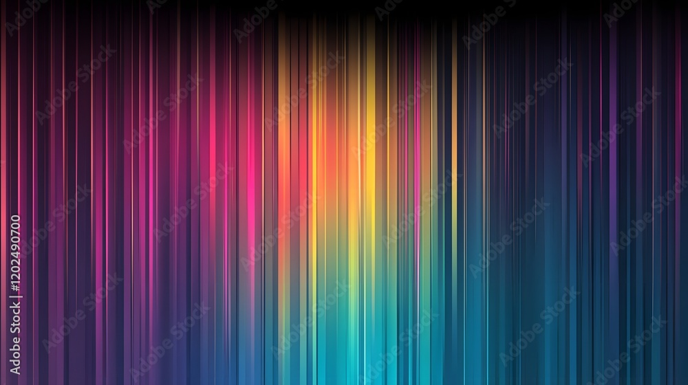 Wall mural abstract colorful vertical lines gradient background